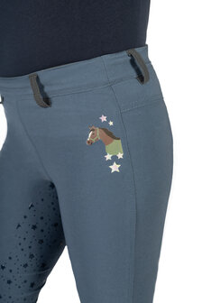 HKM rijlegging Pony Dream II siliconen zitvlak rookblauw