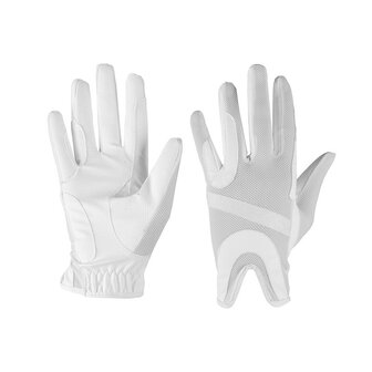 Horka zomer handschoenen met sparkle streep wit