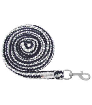 Waldhausen halstertouw Plus met karabijnhaak donkerblauw/grijs