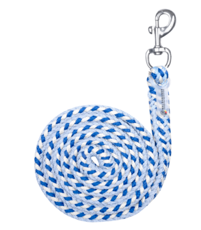 Waldhausen halstertouw Plus met karabijnhaak pastel blauw/saphire/beige