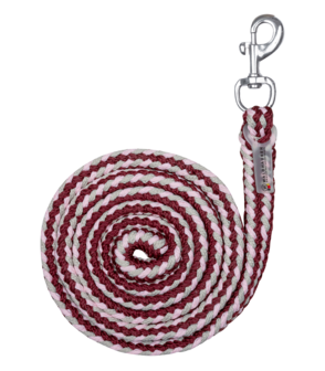 Waldhausen halstertouw Plus met karabijnhaak velvet rood/roze/beige