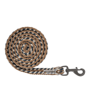 Waldhausen halstertouw Plus met donkere karabijnhaak nachtblauw/beige/cappuccino