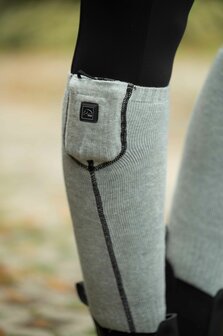HKM verwarmde sokken Keep Warm grijs/zwart