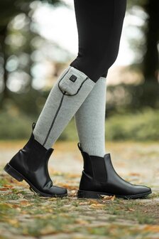 HKM verwarmde sokken Keep Warm grijs/zwart
