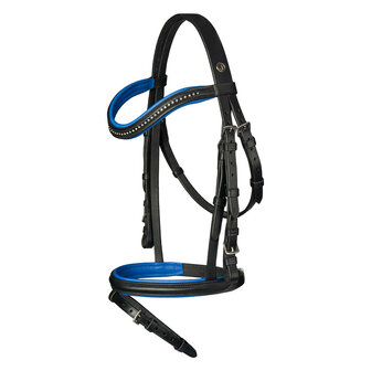 Horka hoofdstel Jolly zwart/blauw