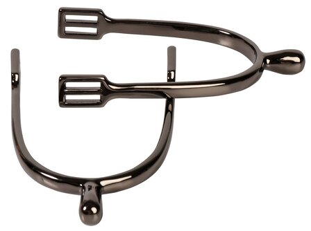 Harry&#039;s Horse sporen knop RVS Gunmetal heren