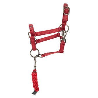 Imperial Riding Hobby Horse halster met touw Free Spirit rood