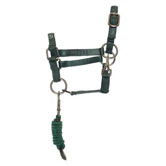 Imperial Riding Hobby Horse halster met touw Free Spirit groen