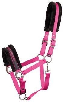 Harry&#039;s Horse halster Lyrics Quotes SHINE BRIGHT LIKE A DIAMOND fuchsia