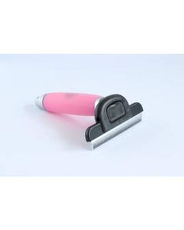 HB verhaarborstel gel handvat roze