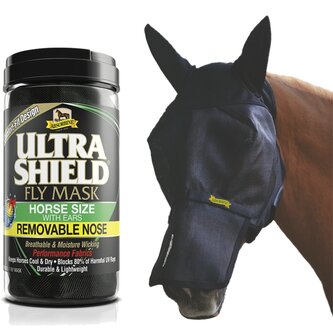 Absorbine UltraShield vliegenmasker met oren en neus UV werend