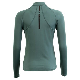 BR CLX long-sleeve zip-up trainingsshirt sea spine