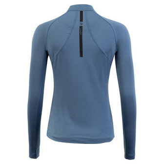 BR CLX long-sleeve zip-up trainingsshirt moonlight blue