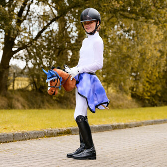 QHP Hobby Horse oornetje kobaltblauw