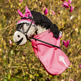 QHP Hobby Horse fleecedeken fuchsia