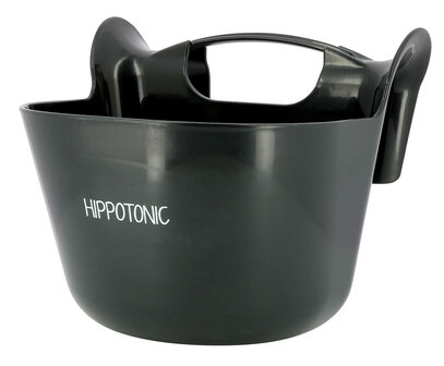 HippoTonic draagbare voerbak 13,5 liter zwart