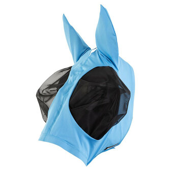 BR vliegenmasker met rits Lycra azuurblauw