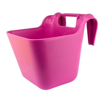 Vplast voerbak met ophangbeugel 14 liter roze