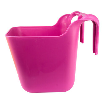 Vplast voerbak met ophangbeugel 14 liter roze