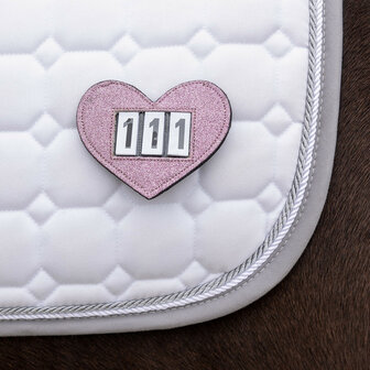 QHP startnummers Heart roze