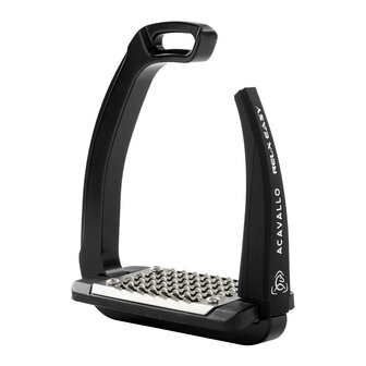 Acavallo stijgbeugels REL-X Easy zwart/zwart