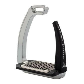 Acavallo stijgbeugels REL-X Easy alu/zwart