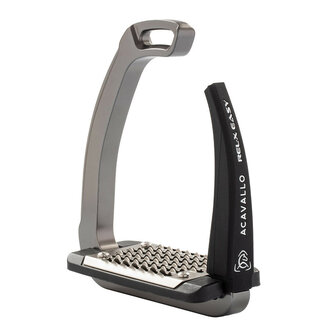 Acavallo stijgbeugels REL-X Easy titanium/zwart