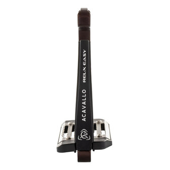 Acavallo stijgbeugels REL-X Easy bruin/zwart