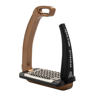 Acavallo stijgbeugels REL-X Easy brons/zwart