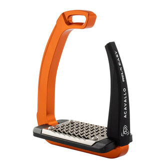 Acavallo stijgbeugels REL-X Easy oranje/zwart