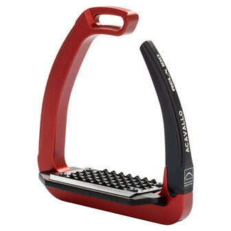 Acavallo stijgbeugels REL-X 180 crimson/zwart