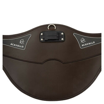 Acavallo singel met buikflap Comfort Gel bruin