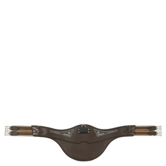 Acavallo singel met buikflap Comfort Gel bruin