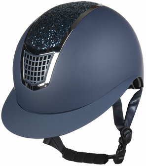 HKM cap Glamour Shield donkerblauw/zilver
