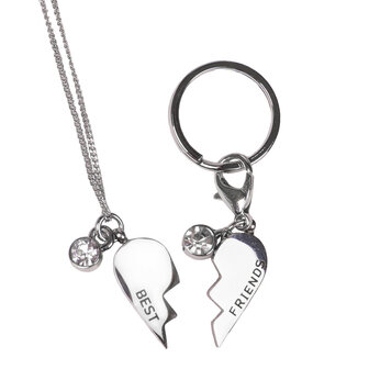 QHP ketting en hoofdstel bedel set Friendship