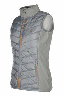 HKM bodywarmer Basel grijs/ros&eacute;
