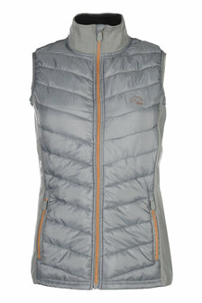 HKM bodywarmer Basel grijs/ros&eacute;