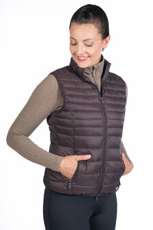 HKM bodywarmer Lena donkerbruin