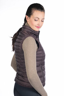 HKM bodywarmer Lena donkerbruin