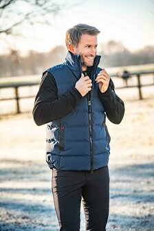 HKM heren bodywarmer Alster donkerblauw