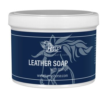 Harry&#039;s Horse leerzeep met spons 500ml