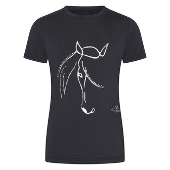 HV Polo t-shirt kids Wendy zwart