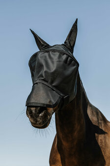 EquiTheme vliegenmasker Protec UV werend zwart