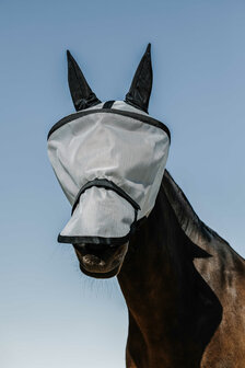 EquiTheme vliegenmasker Protec UV werend zilver