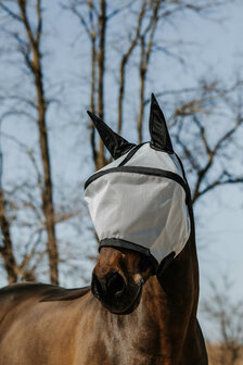 EquiTheme vliegenmasker Protec UV werend zilver
