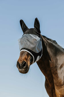 EquiTheme vliegenmasker Soft UV werend zilver
