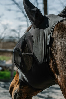 EquiTheme vliegenmasker met oren Lycra UV werend