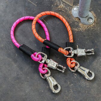 Harry&#039;s Horse elastische trailerlijnen Colour per paar fuchsia
