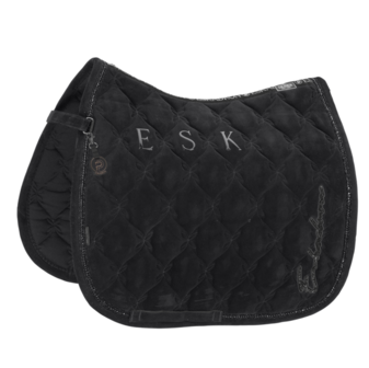 Eskadron zadeldek Velours Crystal Platinum 2025 zwart