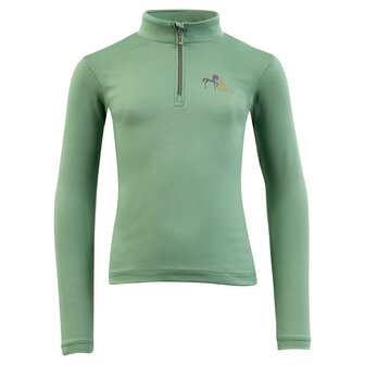 BR Mini Horse zip-up shirt longsleeve feldspar